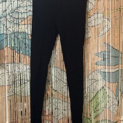 NO BOUNDARIES Cotton Blend Cable Knit Sweater Tights, Black, Junior's 11/13